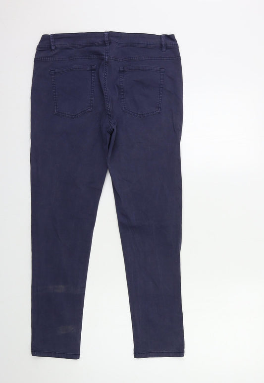 Preworn Womens Blue Denim Skinny Jeans Size 12 L27 in