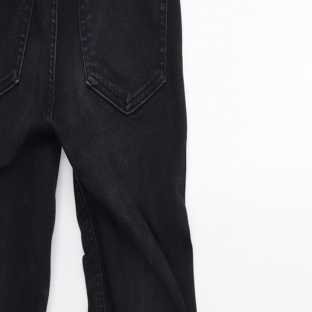 Topshop Womens Black Denim Skinny Jeans Size 25 in L30 in