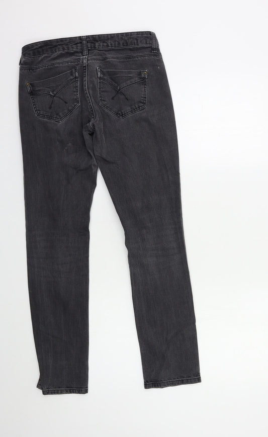 Topshop Womens Grey Denim Skinny Jeans Size 26 in L30 in