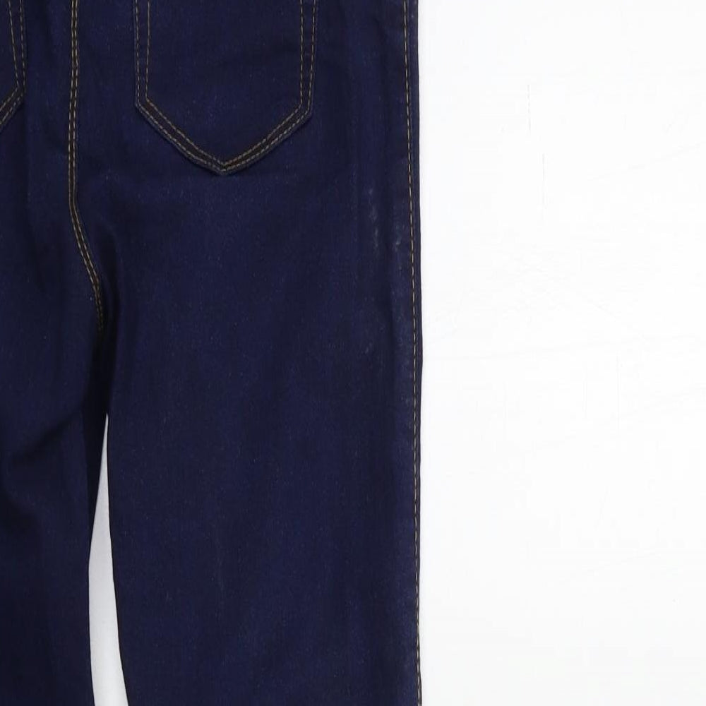 Brand and care label for Denim & Co. women’s blue denim skinny jeans, size UK 6, 29-inch leg