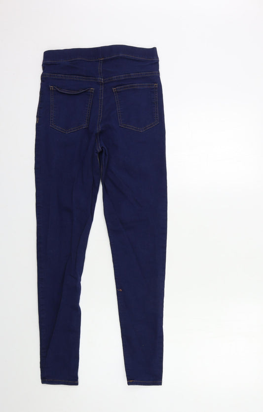 Marks and Spencer Womens Blue Denim Skinny Jeans Size 10 L27 in