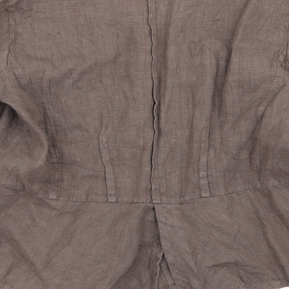 Preworn Womens Brown Jacket Blazer Size L