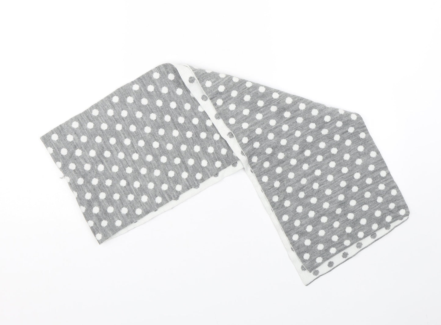 BHS Womens Grey Polka Dot Scarf