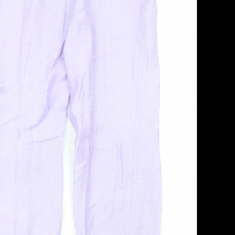 Lebek Womens Purple Trousers Size 36 L26 in