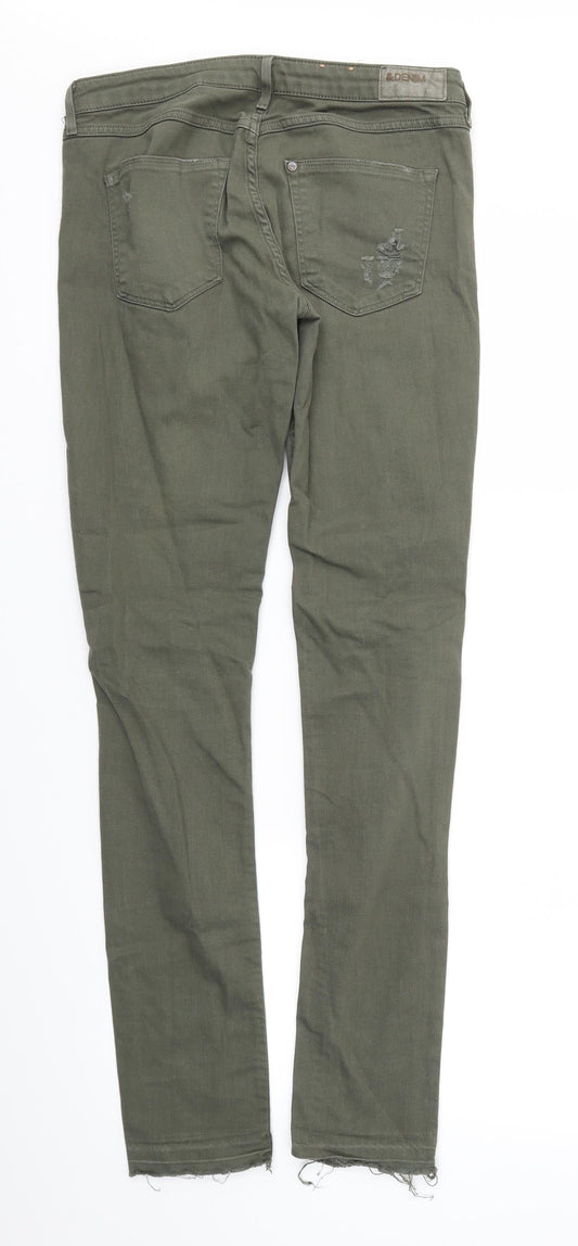 Denim Womens Green Skinny Jeans Size 29 L32 in