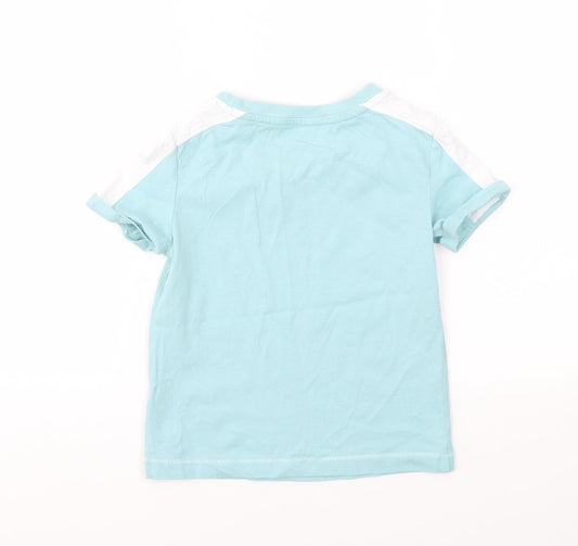 Lily & dan Boys Blue Basic T-Shirt Size 3-4 Years