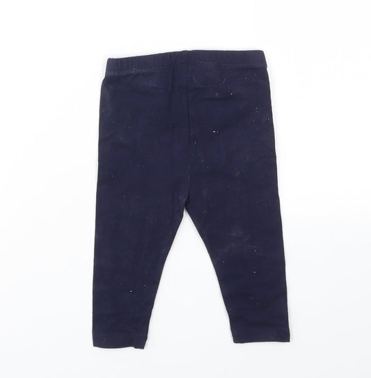 Gap Girls Blue Capri Leggings Size 6-9 Months