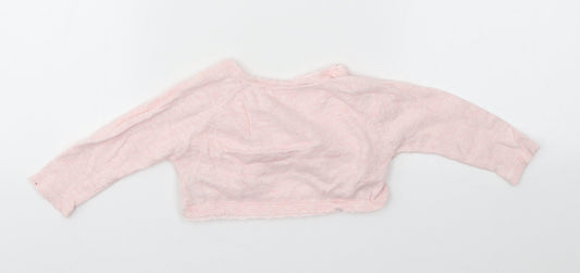 NEXT Girls Pink Cardigan Jumper Size 3-6 Months