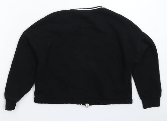 Marks and Spencer Boys Black Pullover Sweatshirt Size 10-11 Years