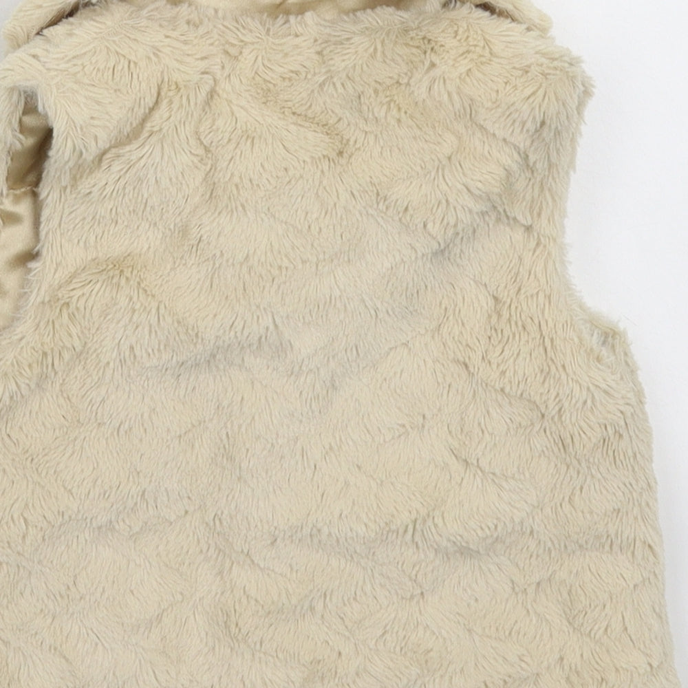 Brand and care label for Matalan Baby Beige Gilet Jacket, size 12-18, Months