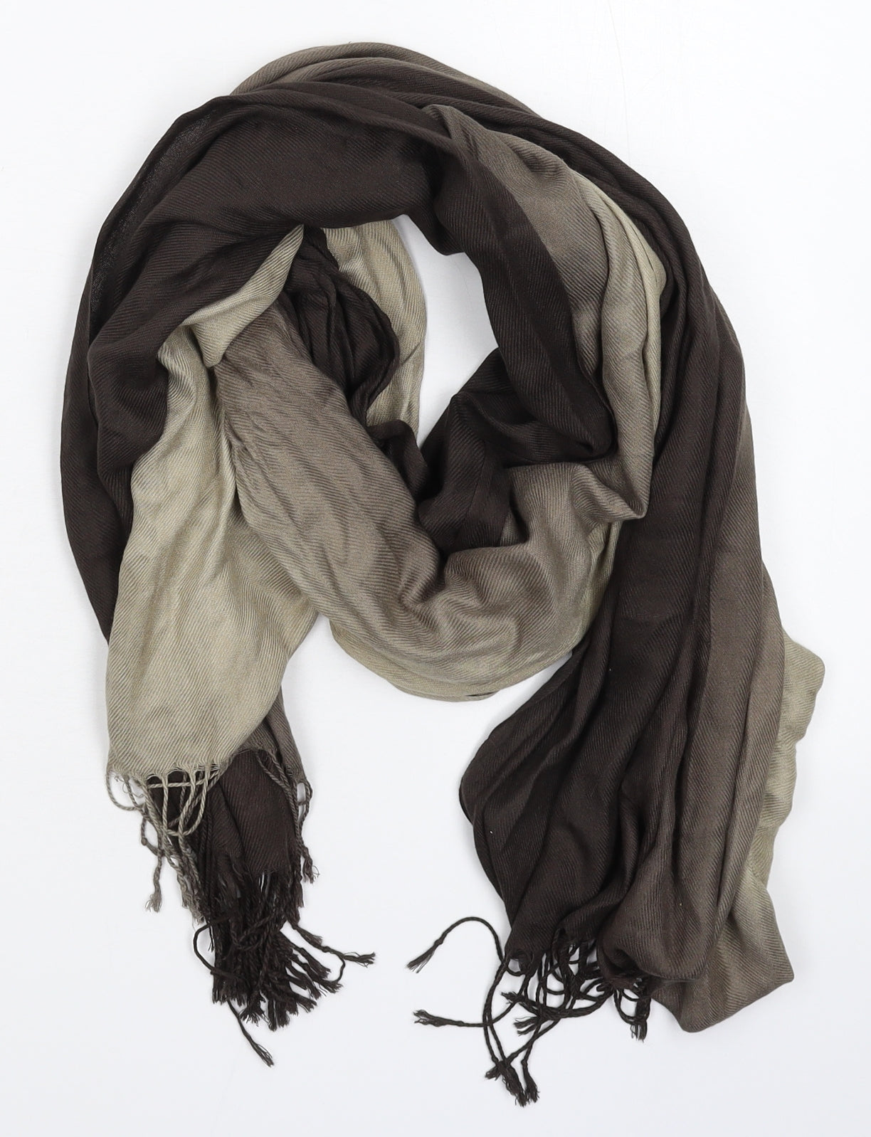 Preworn Womens Grey Knit Scarf