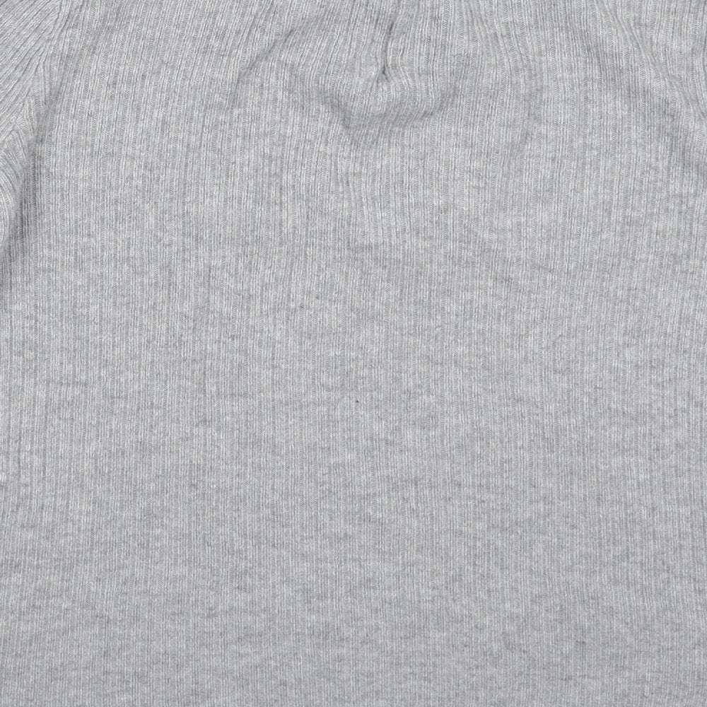 Topshop Womens Grey Knit Pullover Jumper Size 8