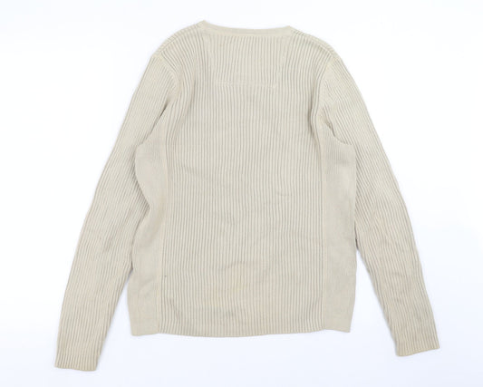 NEXT Mens Beige Pullover Jumper Size S