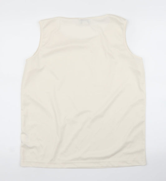 Gabriella Vicenza Womens White Basic Blouse Size XL