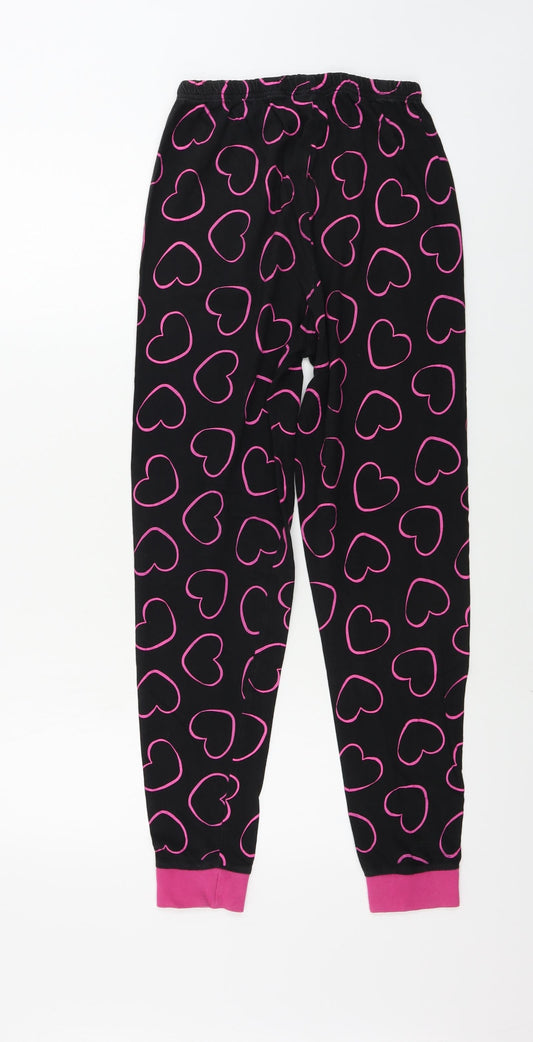 Pyjama Factory Girls Black Pyjama Pants Size 11-12 Years