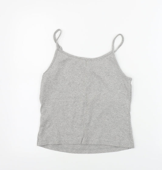 Look Womens Grey Basic Tank Size 12
