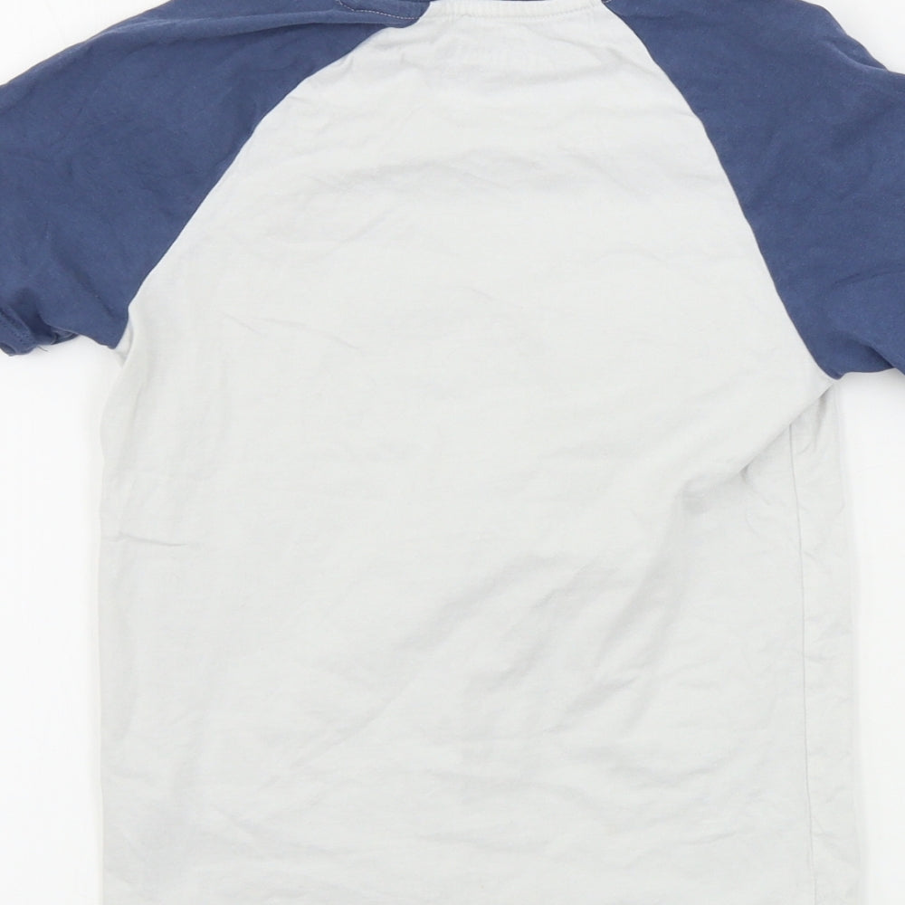 Marks and Spencer Boys White Basic T-Shirt Size 6-7 Years
