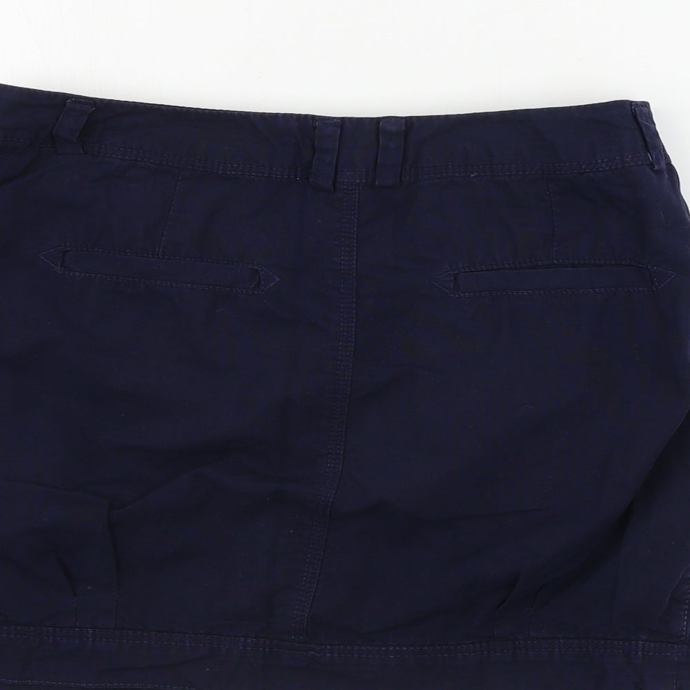 River Island Womens Blue A-Line Skirt Size 10