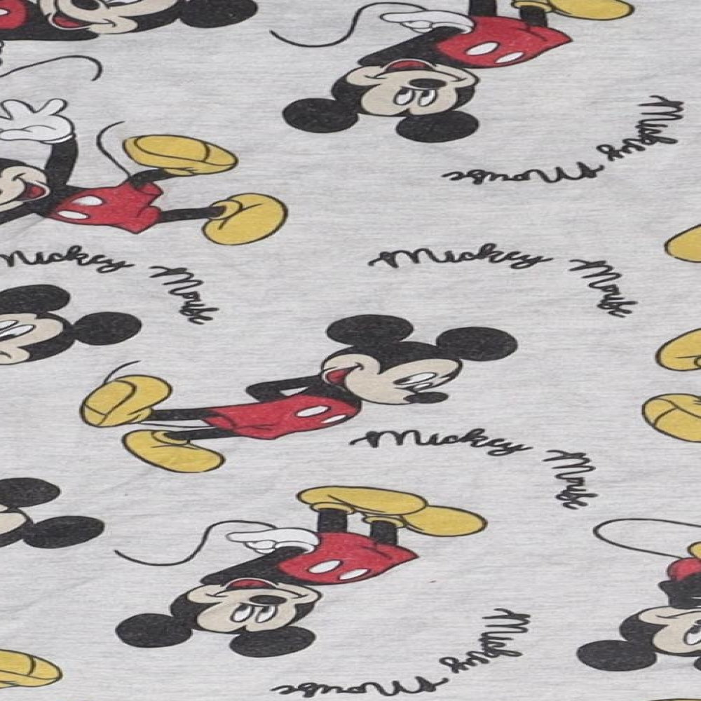 LOVE TO LOUNGE Womens Grey Floral Top Pyjama Top Size S - micky mouse