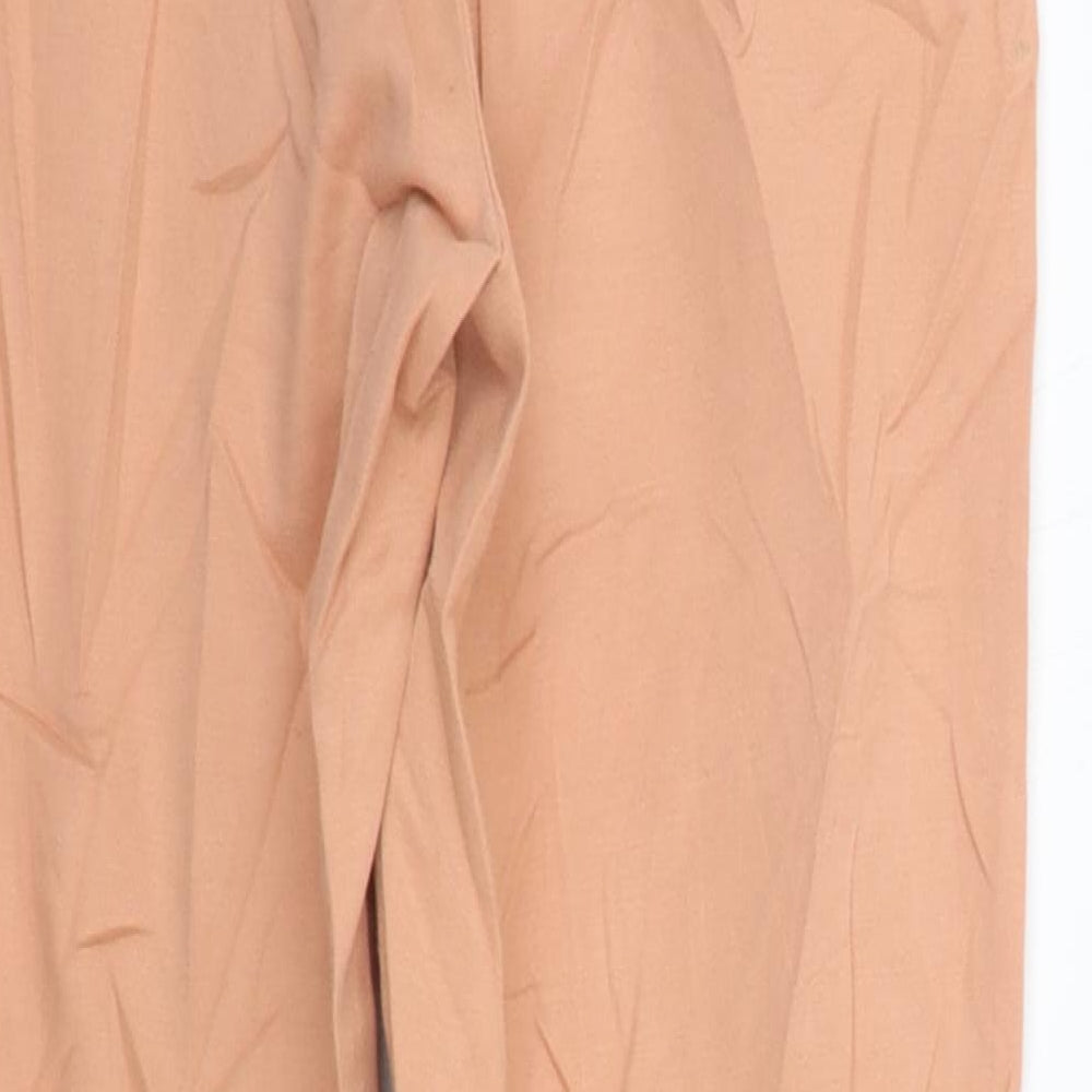 Topshop Womens Orange Trousers Size 8 L26 in