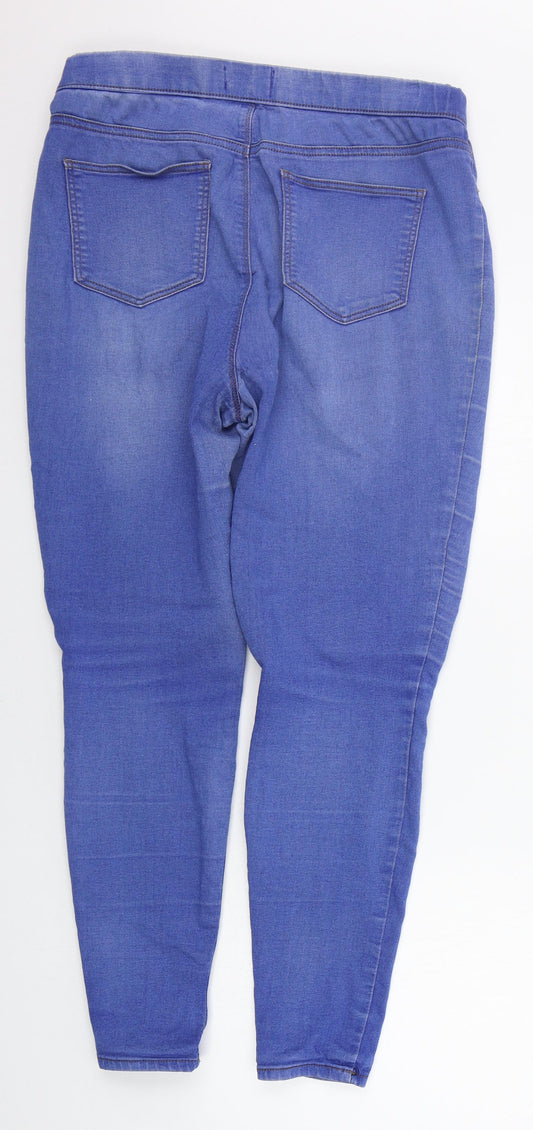 /DENIEM Womens Blue Straight Jeans Size 12 L25 in