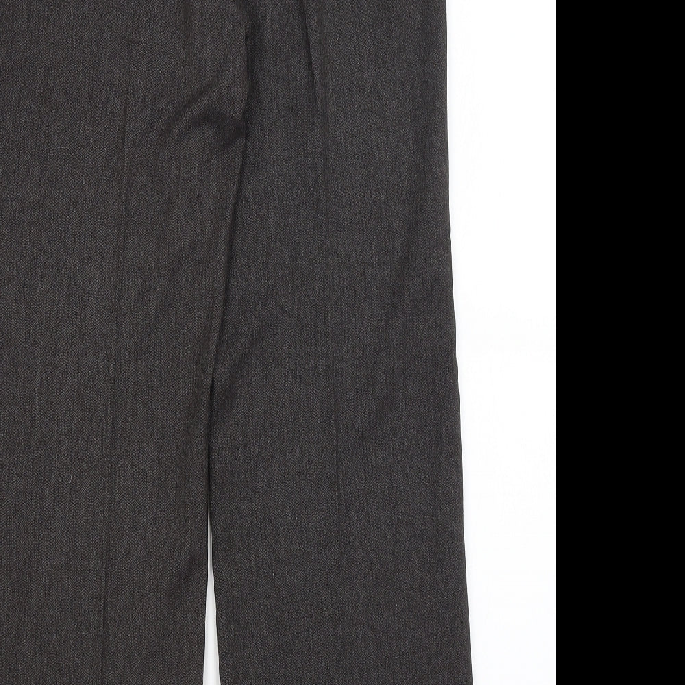 M&S Womens Grey Dress Pants Trousers Size 12 L30 in