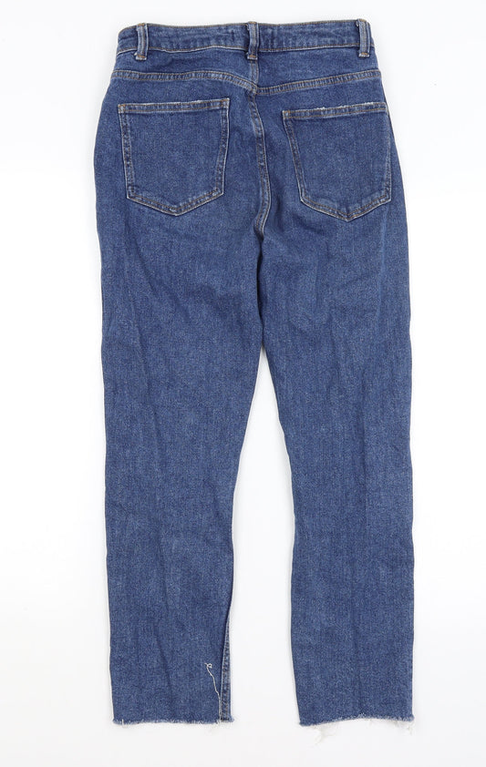 Denim Co Womens Blue Straight Jeans Size 10 L25.5 in