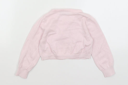George Baby Pink Cardigan Jumper Size 12-18 Months