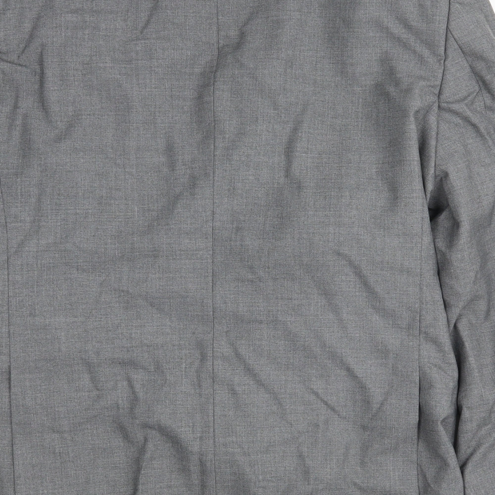 Occasions Mens Grey Jacket Blazer Size 38