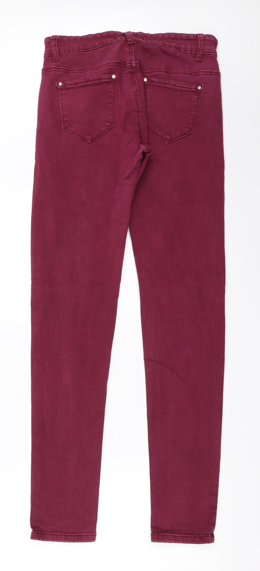 B.S Jeans Womens Purple Skinny Jeans Size 40 L31 in