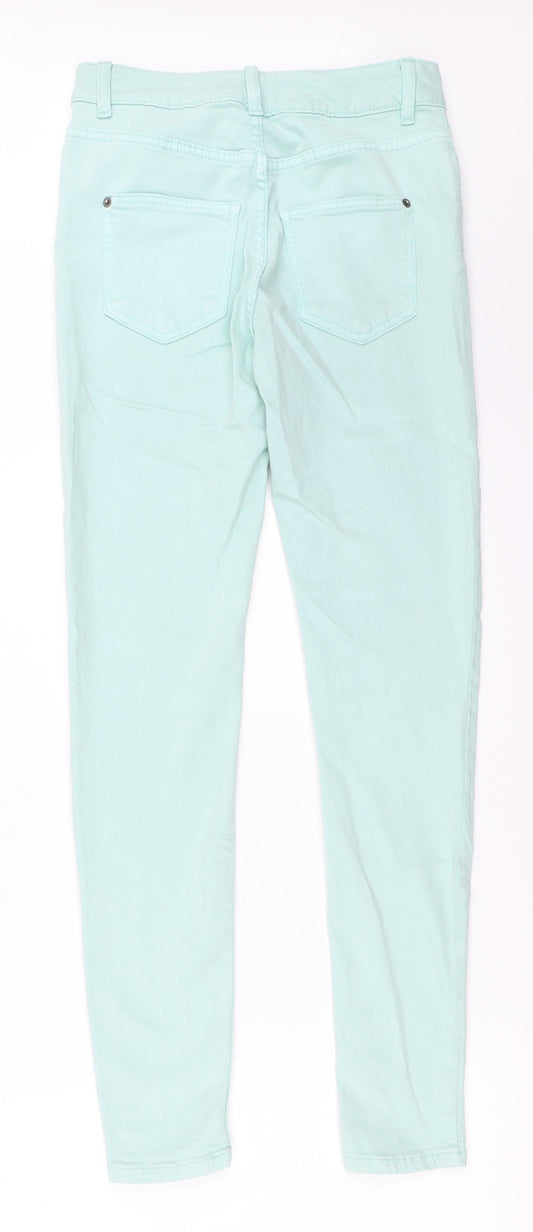 Marks and Spencer Womens Green Skinny Jeans Size 8 L29 in