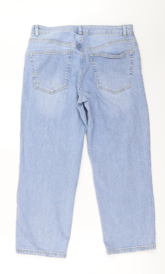 ASOS Womens Blue Denim Cropped Jeans Size 30 in L23 in