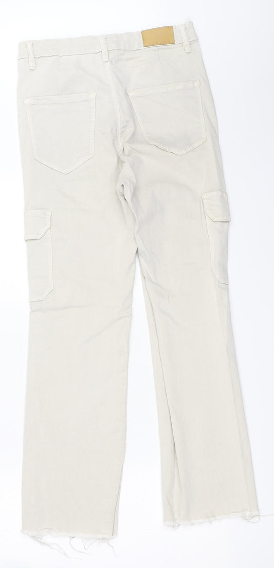 STR Womens Beige Straight Jeans Size 10 L26 in