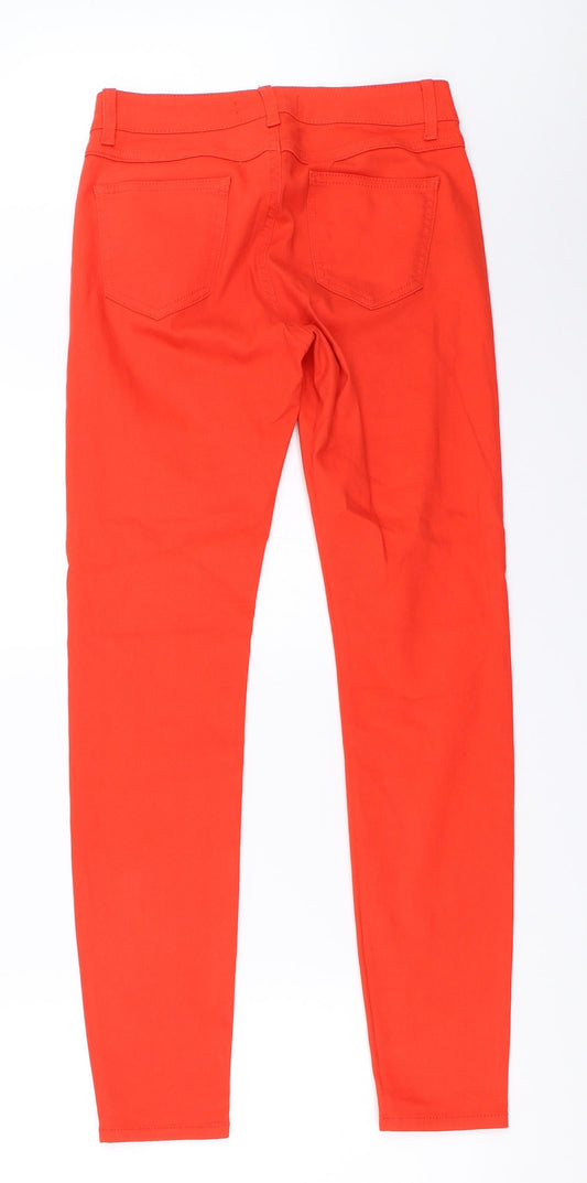 Marks and Spencer Womens Red Skinny Jeans Size 8 L28.5 in
