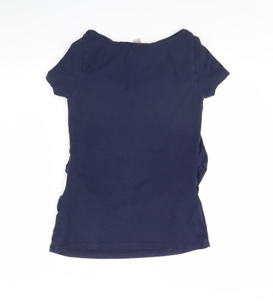 Anna Field Womens Blue Basic T-Shirt Size M