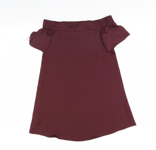New Look Womens Purple Basic Blouse Size 6