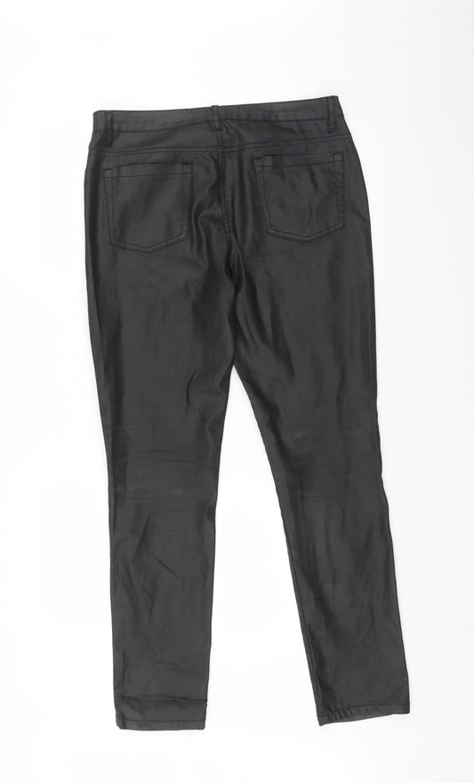 24/7 Womens Black Mom Jeans Size 12 L30 in
