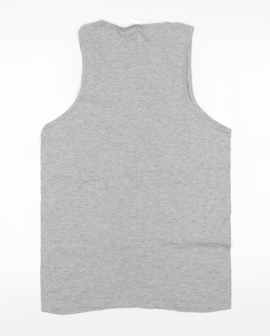 Authentic U-Wear Womens Grey Basic Tank Size L