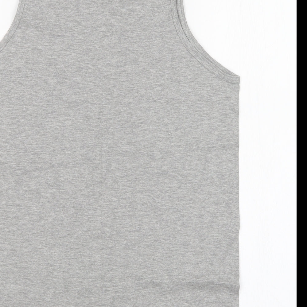 Authentic U-Wear Womens Grey Basic Tank Size L