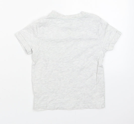 F&F Boys Grey Basic T-Shirt Size 2-3 Years