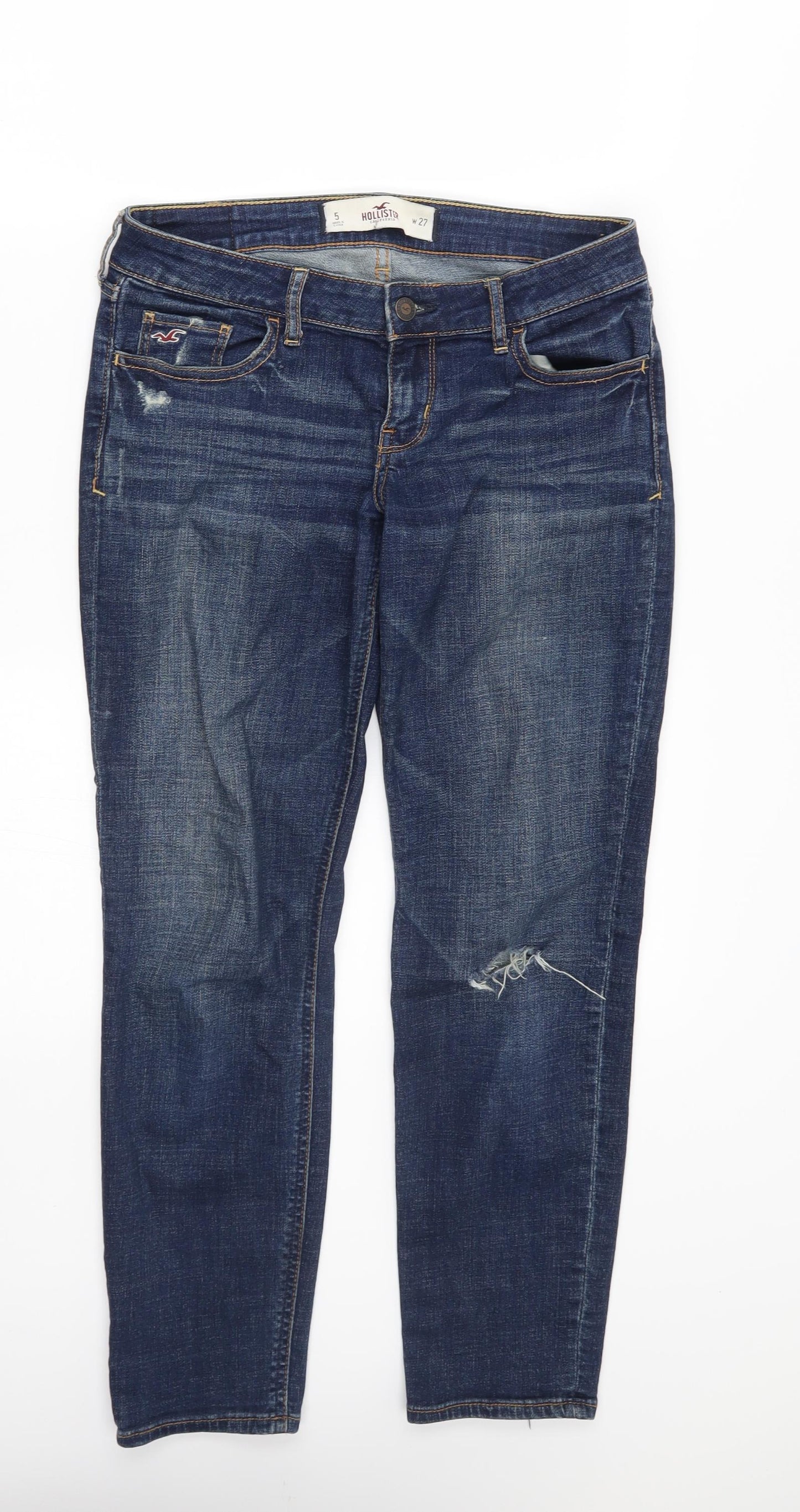 Hollister Womens Blue Straight Jeans L27 in