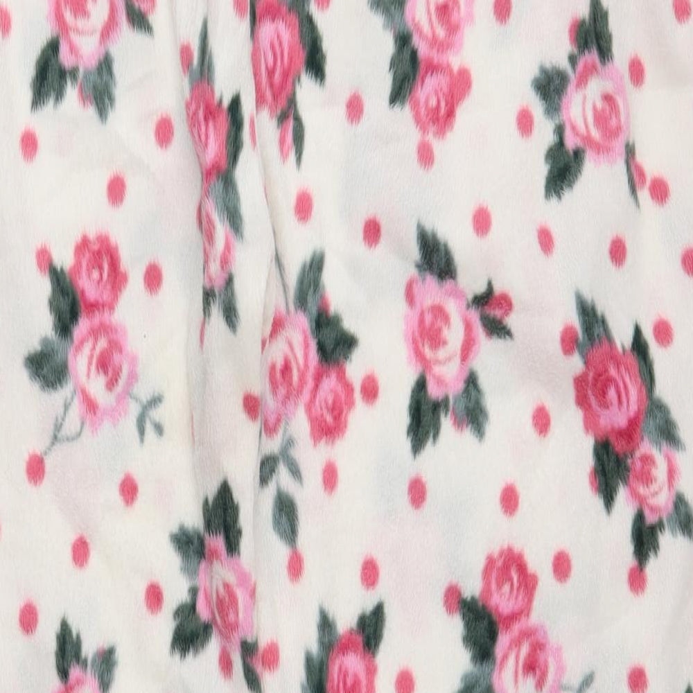EWM Womens Pink Floral Jogger Trousers Size L L27 in - lounge