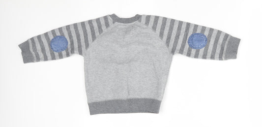 TU Baby Grey Striped Pullover Jumper Size 12-18 Months