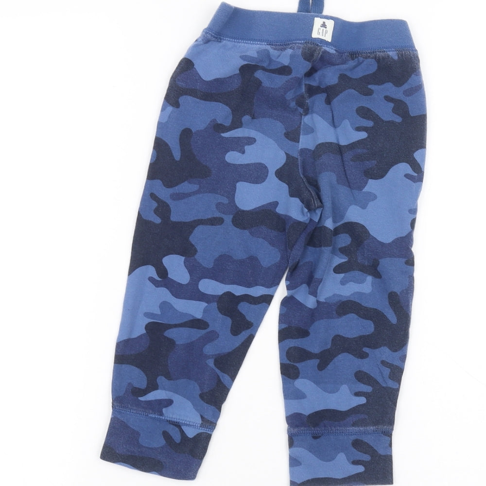 Gap Girls Blue Camouflage Sweatpants Trousers Size 3 Years