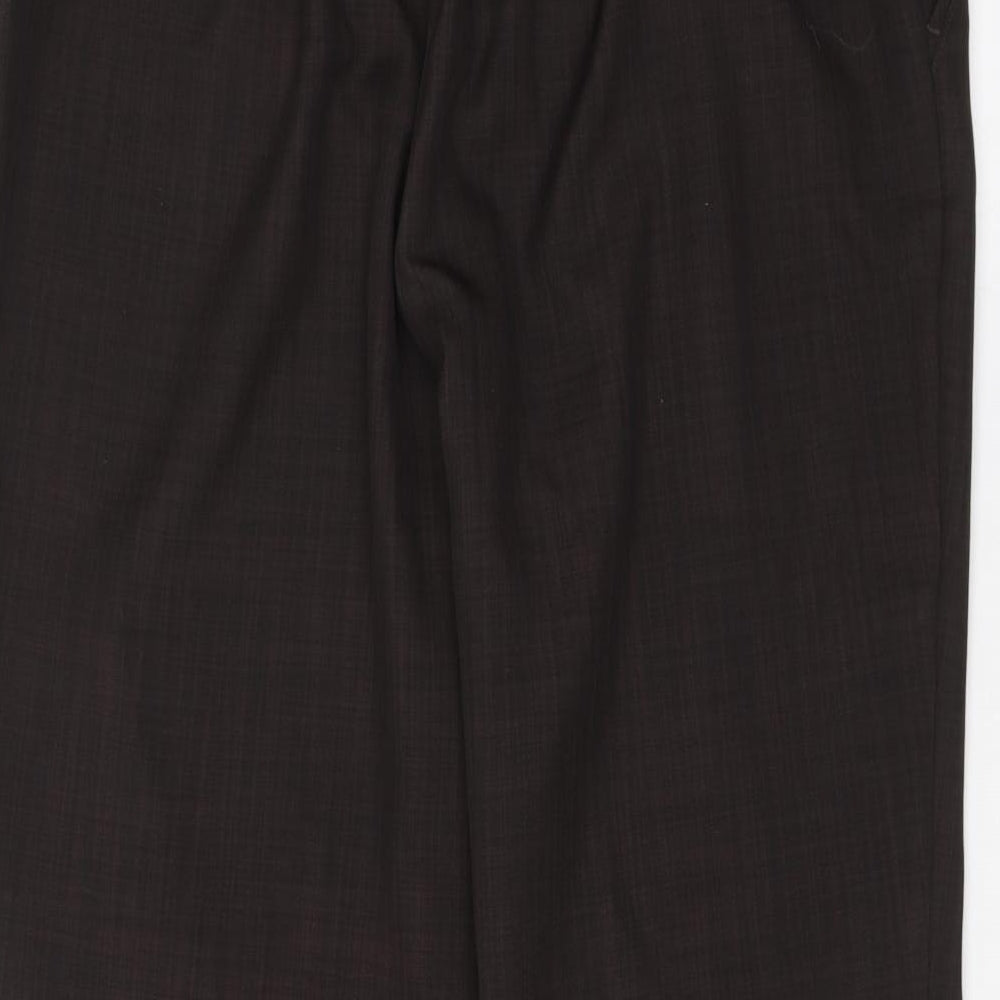 Marks and Spencer Womens Brown Trousers Size 18 L26 in