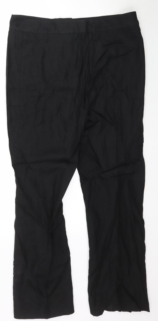 Blindaje Womens Black Trousers Size 46 L30 in