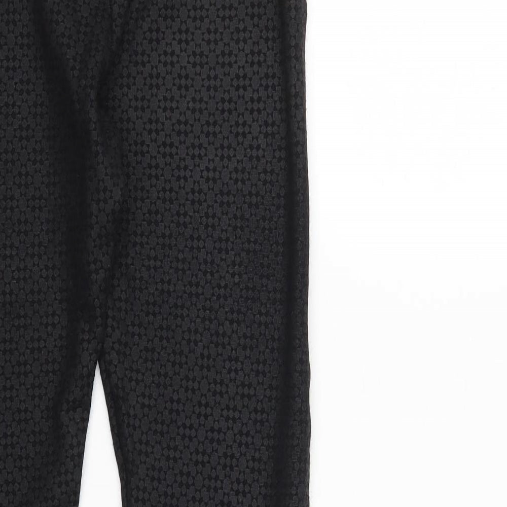 Top Shop Womens Black Cropped Leggings Size 10 L25 in