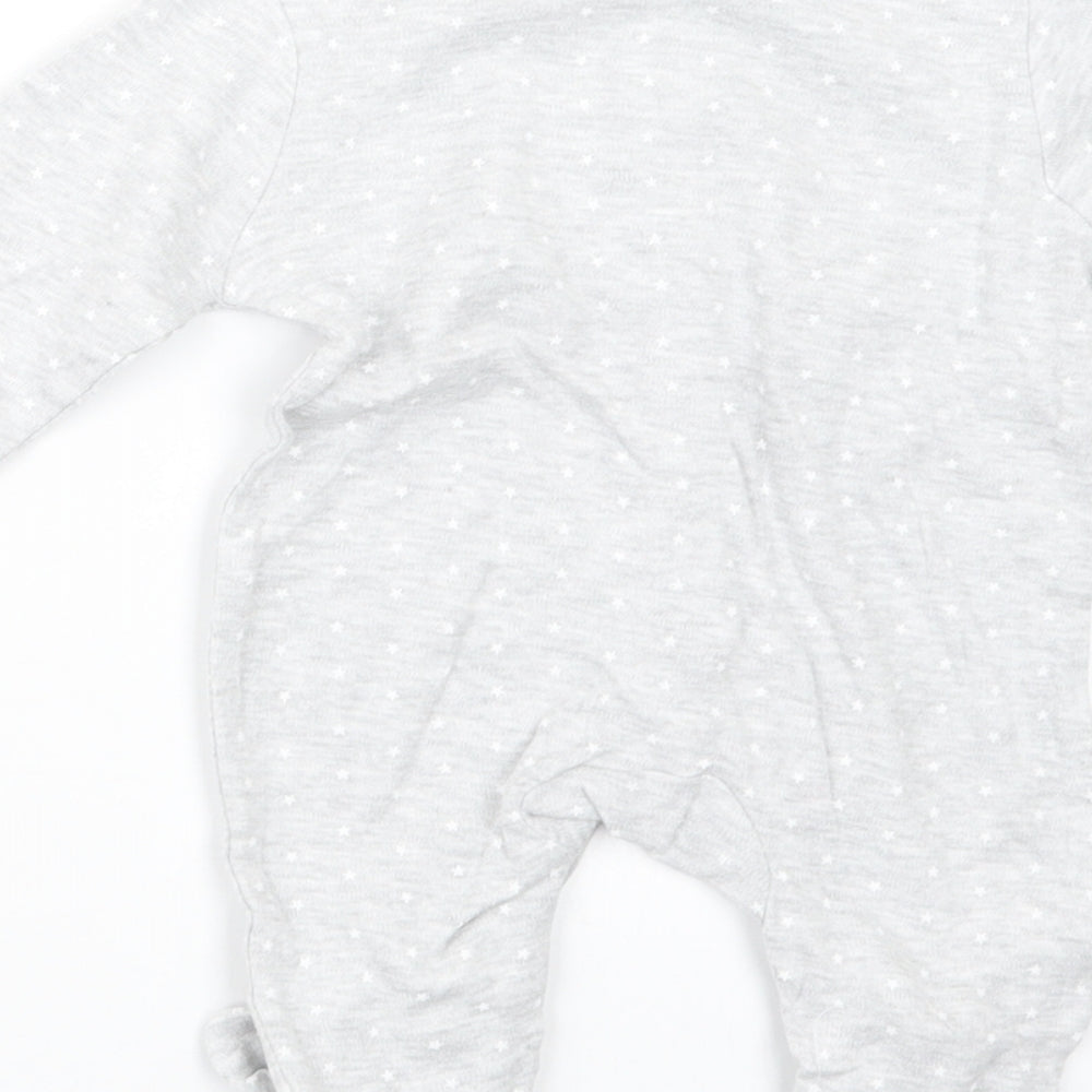 Pure Baby Boys Grey Geometric Babydoll One Piece Size 3-6 Months