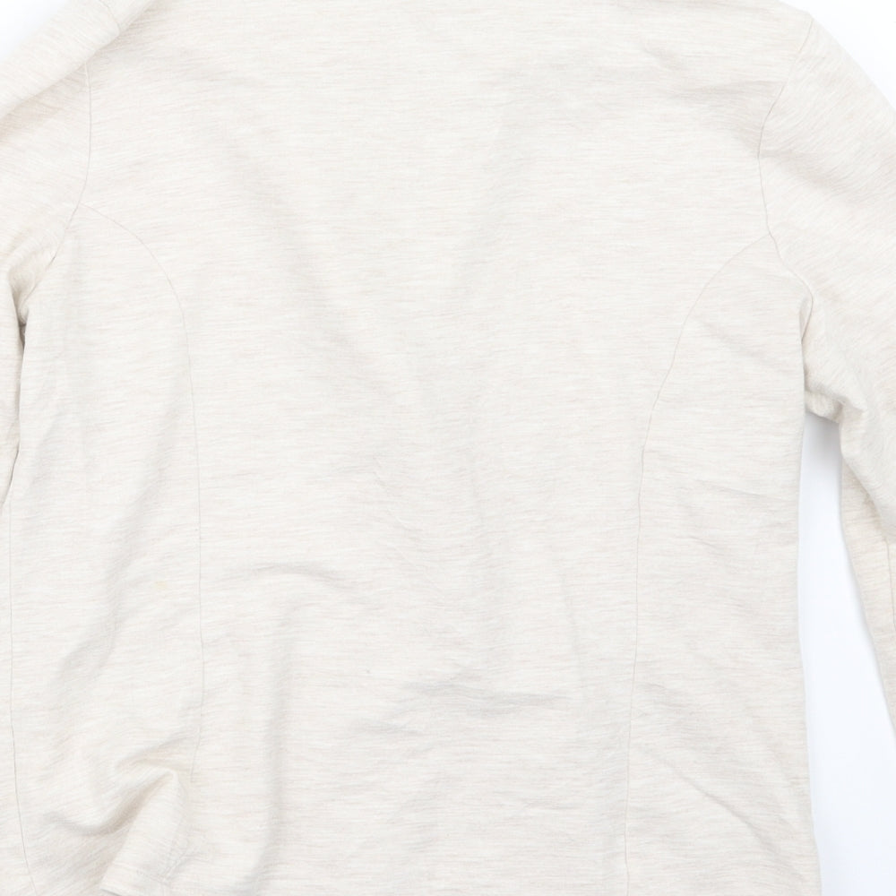 Brand and care label for Papaya women’s beige jacket, size UK 14