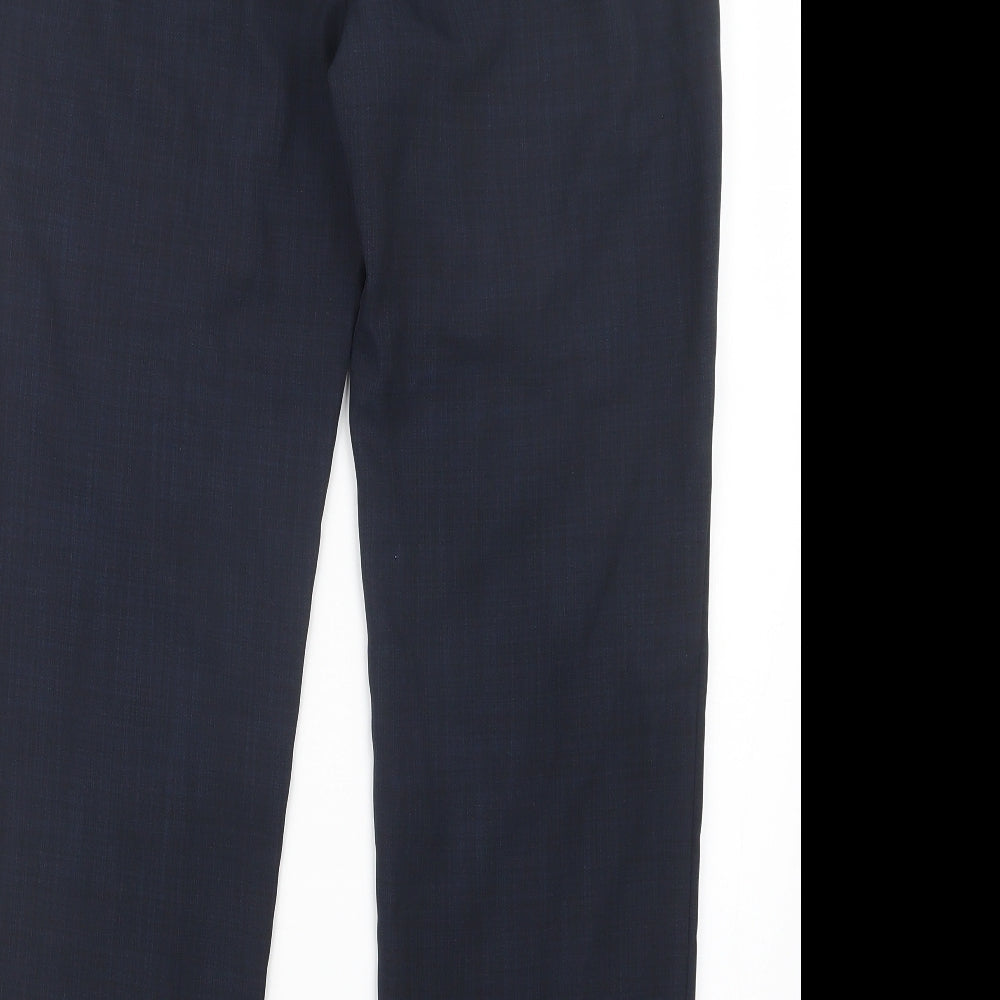 Marks and Spencer Womens Blue Trousers Size 12 L27 in